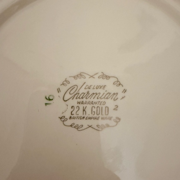 British empire ware deluxe charmian dinner plates Set 22k gold - Picture 4 of 4
